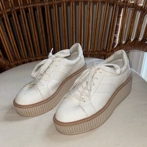 Dolce Vita Women's Cream Platform Sneakers